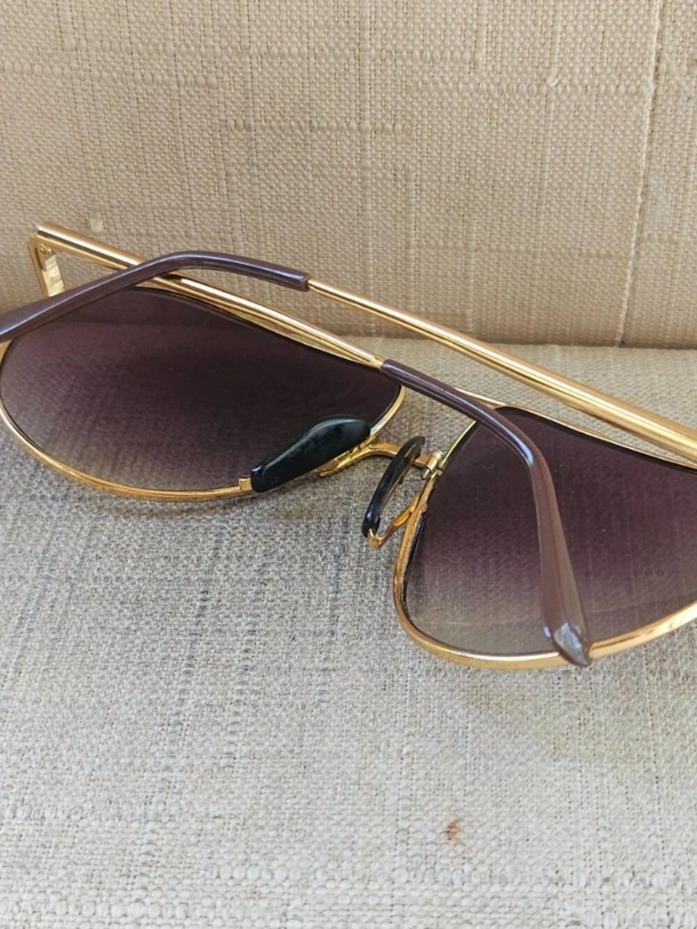Vintage Carrera X Movado Men Sunglasses Eyewear Gold Tone Metal Germany Rare - Picture 8 of 11